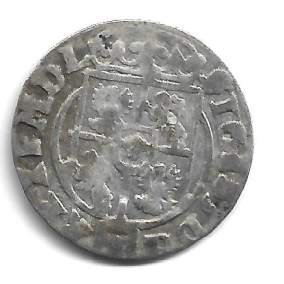 c1600s Poland Sigismund III Silver 3 Polker Coin (b862-26) - Picture 2 of 2